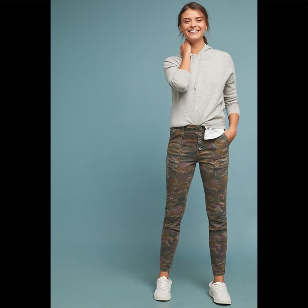 Anthropologie Jefferson Camo Utility Jeans
